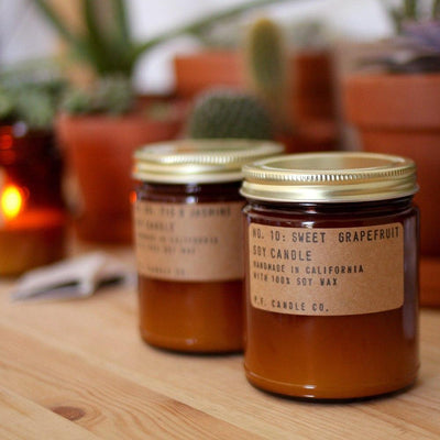 P.F. Candle Co., P.F. Candle Co. NO. 10: SWEET GRAPEFRUIT 7.5 OZ SOY CANDLE - The Brotique with Free UK Shipping for Mens Beard Care, Mens Shaving and Mens Gifts