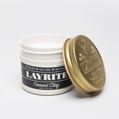 Layrite, Layrite Cement Hair Clay - The Brotique with Free UK Shipping for Mens Beard Care, Mens Shaving and Mens Gifts