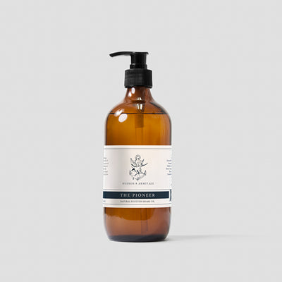 Hudson & Armitage, Hudson & Armitage The Pioneer Beard Oil - The Brotique with Free UK Shipping for Mens Beard Care, Mens Shaving and Mens Gifts