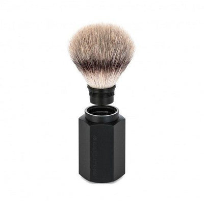 Muhle, MÜHLE Hexagon Silvertip Fibre Shaving Brush - The Brotique with Free UK Shipping for Mens Beard Care, Mens Shaving and Mens Gifts