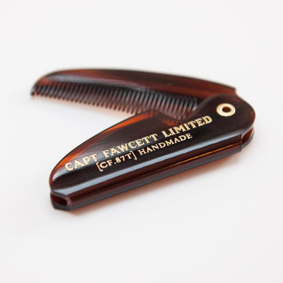 Captain Fawcett Limited, Captain Fawcett Folding Pocket Moustache Comb - The Brotique with Free UK Shipping for Mens Beard Care, Mens Shaving and Mens Gifts