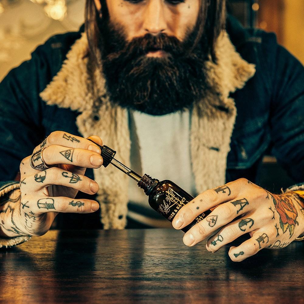 Captain Fawcett Limited, Captain Fawcett Ricki Hall's Booze & Baccy Beard Oil - The Brotique with Free UK Shipping for Mens Beard Care, Mens Shaving and Mens Gifts