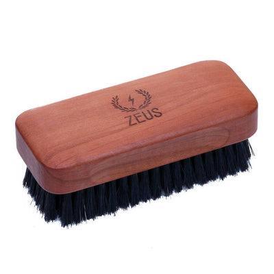 Zeus Beard, Zeus Pear Wood 100% Boar Bristle Beard Brush - The Brotique with Free UK Shipping for Mens Beard Care, Mens Shaving and Mens Gifts