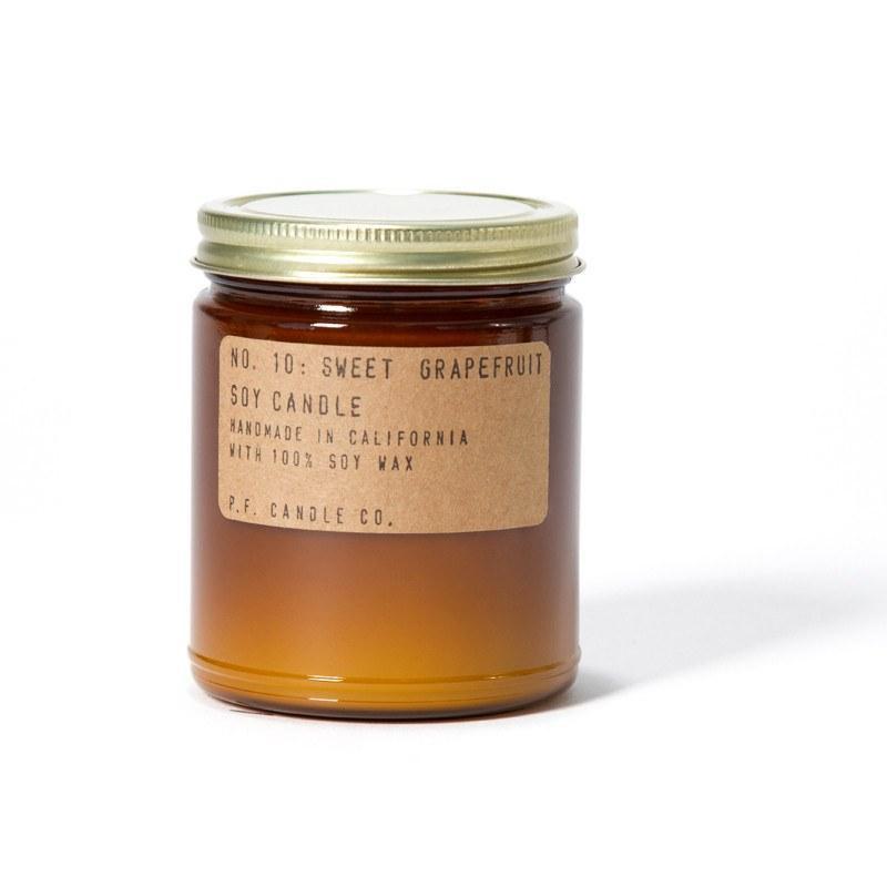 P.F. Candle Co. NO. 10: SWEET GRAPEFRUIT 7.5 OZ SOY CANDLE