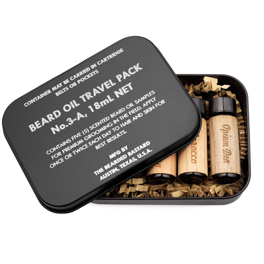  The Bearded Bastard, The Bearded Bastard Beard Oil Travel Pack - The Brotique with Free UK Shipping for Mens Beard Care, Mens Shaving and Mens Gifts
