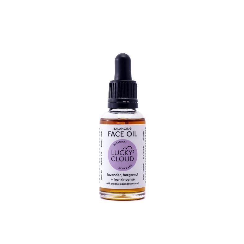 Lucky Cloud Botanical Skincare, Lucky Cloud Balancing Face Oil - The Brotique with Free UK Shipping for Mens Beard Care, Mens Shaving and Mens Gifts