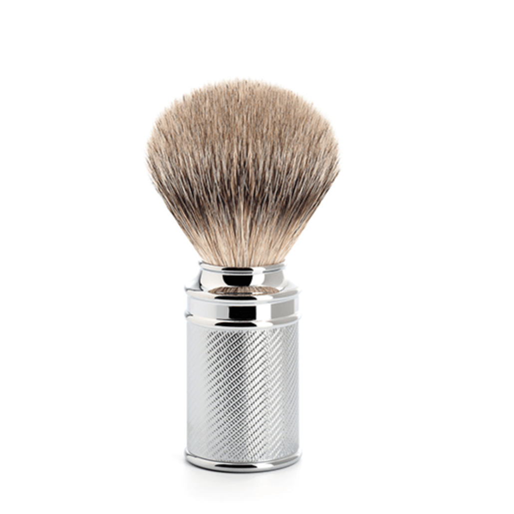 Muhle, Muhle Silvertip Fibre Shaving Brush with Chrome Handle - The Brotique with Free UK Shipping for Mens Beard Care, Mens Shaving and Mens Gifts